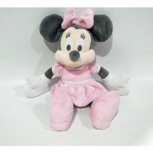 Original Disney Minnie Mouse Plush Stuffed Toy Dolls 30cm Kawaii Kids Christmas Gift