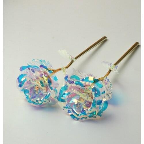 Valentines Day Gift 24K Gold Foil Rose Flower Simulation Flower Lantern Gift Box Exquisite Novel Gift Storage Box Set