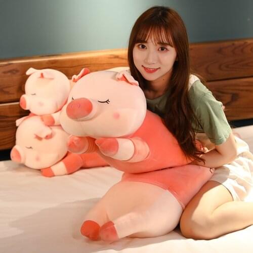 You are the rest of my life And Happy every day Pig pillow soft doll toy birthday gift holiday gift girl gift Christmas gift