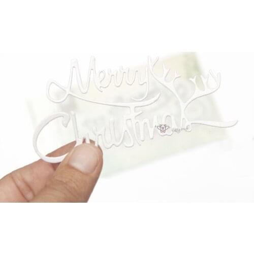 Mmao Crafts Metal Steel Cutting Dies New Merry Christmas letters Stencil For DIY Scrapbooking Paper/photo Cards Embossing Dies