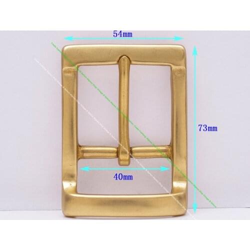 Western rodeo solid brass leathercraft hardware pin center bar waist belt buckle hardware replacement fit 40mm strap
