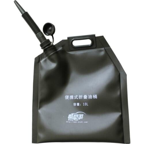 10L Fold-able Fuel Tank Oil Bag Portable Gasoline Petrol Diesel Oil Container Holder Pack Oil Change Pump Oil for Car