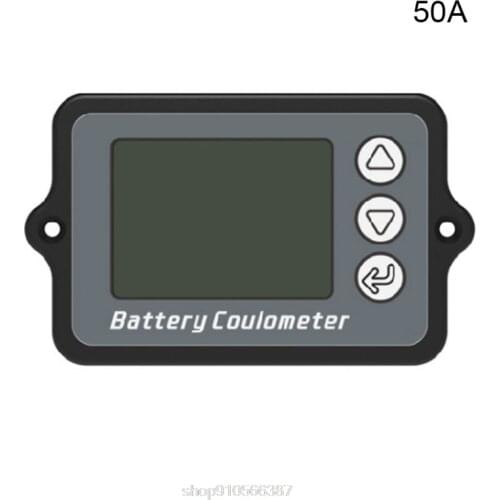 TK15 50/100A Counter Battery Capacity Test Meter LCD Display Ammeter Voltmeter Lithium Power Level Monitor N24 20 Dropshipping