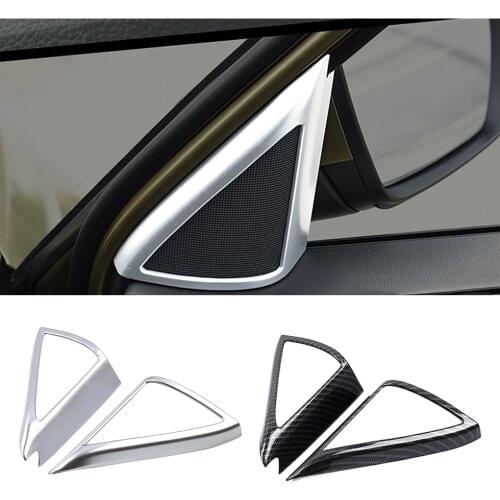 For Skoda Kodiaq 2016-2020 Interior Part Refit Front Door Speaker Window Inner Triangle Pillar Column Cover Trim ABS Accessories