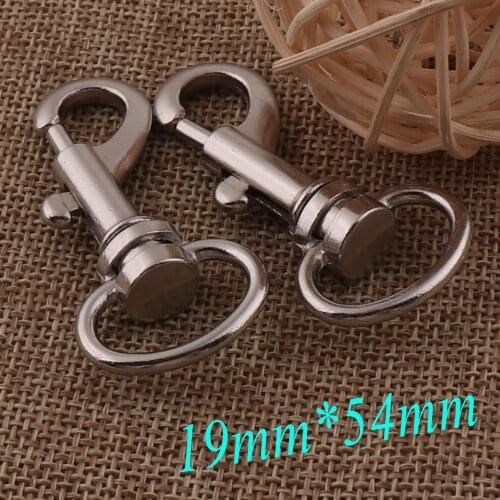 10 pcs Lobster Swivel Clasps,19mm Silver Lobster Hook Clasps Claws Carabiner Snap Gate Bag Buckle Purse Strap Handbag Snap