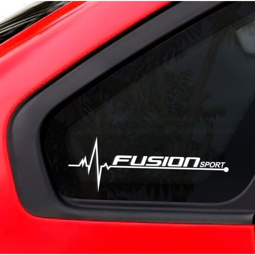2PCS Car Styling Reflective Side Window Stickers For Ford Fusion Auto Decor Decals Vinyl Auto Window Trim Sports Car Accessories