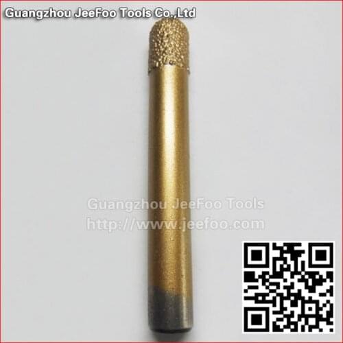 A7-8*12 Sintered Diamond Ball Nose End Mill Cutters, Stone Engraving Tools, 3d/End Milling Granite Router Bit
