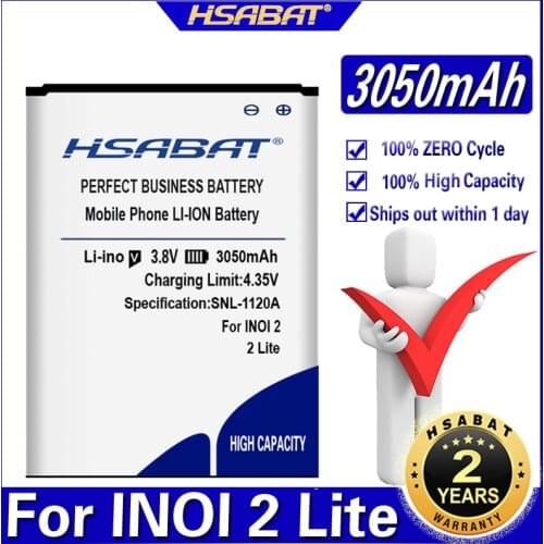 HSABAT 3050mAh Battery for INOI 2 Lite INOI2 Lite Batteries