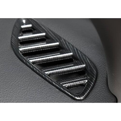 2PCS Car styling decoration circle outlet cover For Mitsubishi Outlander 2013 2018 accessories-in Chromium Styling from Automobi