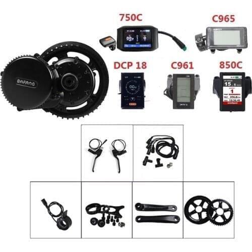 BBS02B Mid-Drive Motor Conversion Kits, built-in controller, Bracket bottom size can be 68mm 100mm or 120mm for choice