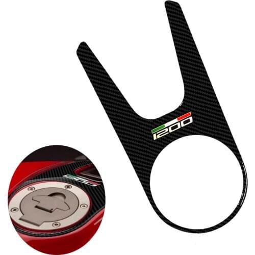 3D Carbon-Look Motorcycle Tank Pad Protector Case for Ducati Monster 1200 2015 2016 2017
