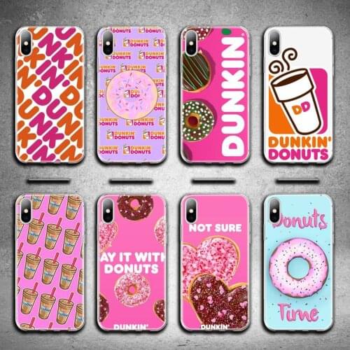Dunkin Donuts coffee Phone Case for iphone 12 pro max mini 11 pro XS MAX 8 7 6 6S Plus X 5S SE 2020 XR cover