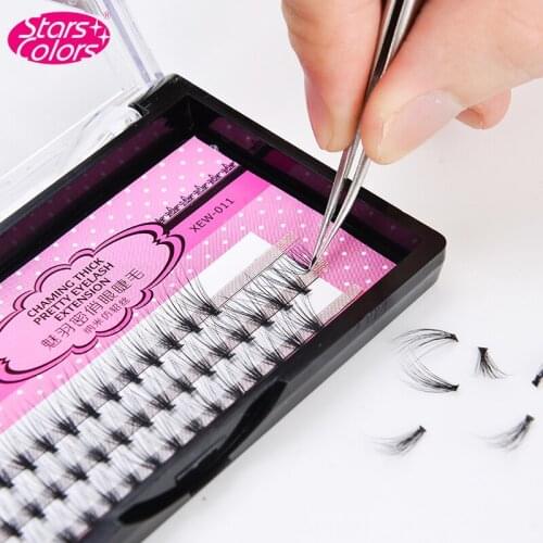 Stars Colors Beautiful False eyelash 20 Roors Mink natural naked makeup dense Cultivation of mink Fake eyelash