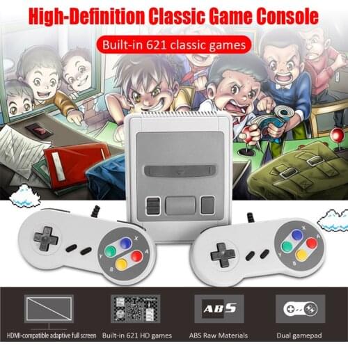 Retro Video Game Console with 621 Classic Games TV HDMI-Compatible 8 Bit Handheld Game Player two Controller for Kids Gift