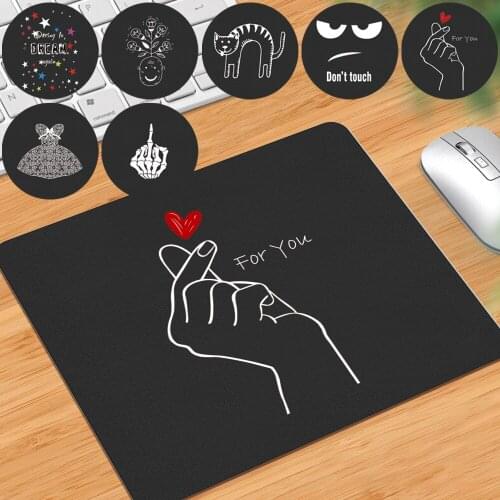 Mouse Pad Game Gamer Mouse Pad Smooth Waterproof PU Leather Computer/Laptop Mouse Pad White Image Pattern Durable Mouse Mat