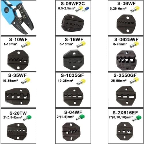 LUBAN S03C S03D S26TW S04WF S10 S156 S0516 S616TD S210TX Die Sets for AM-30 LS AN CRIMPING PILER tool machine modules jaws