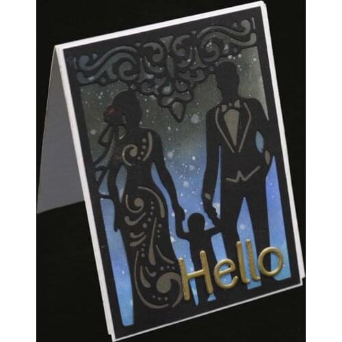 YINISE SCRAPBOOK Metal Cutting Dies For Scrapbooking Stencils BABY FAMILY DIY PAPER Album Cards Making Embossing Die CUT Cuts