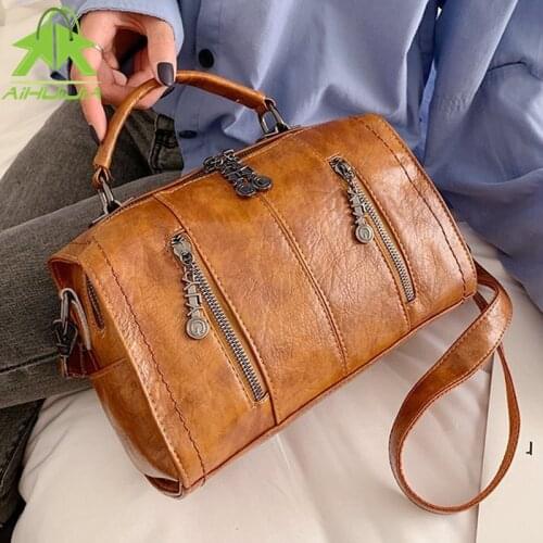 Fashion Solid Color Women High Quality Backpack 2021 New Pu Leather Shoulder Messenger Bag Designer Female Handbag Luxurious