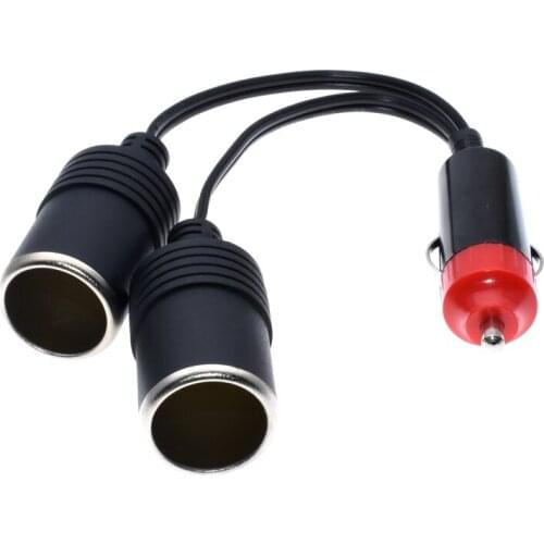 Newest 2 Ways Triple Car Cigarette Lighter Splitter Female Socket Plug Power Adapter Connector Output 10A