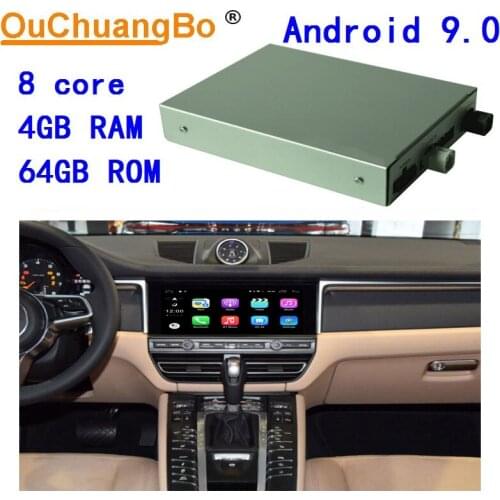 Ouchuangbo original car screen upgrade android 9.0 decode box for Porsche Panamera Cayenne Macan 2017- with 8 core 4G