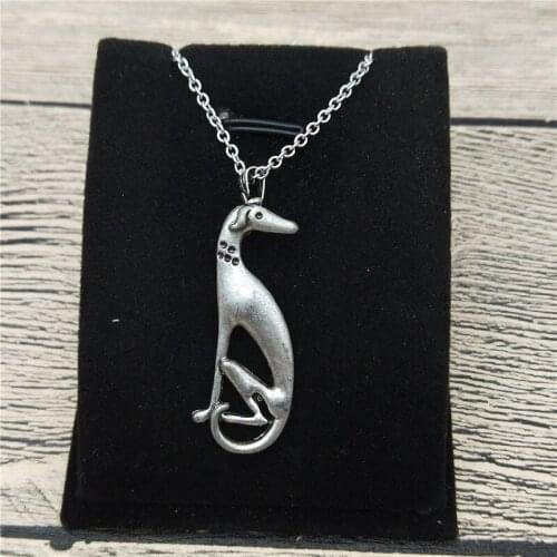 New Italian Greyhound Necklace Trendy Style Spanish Grey Hound Whippet Pendant Necklace Women Fashion Pet Dog Jewellery