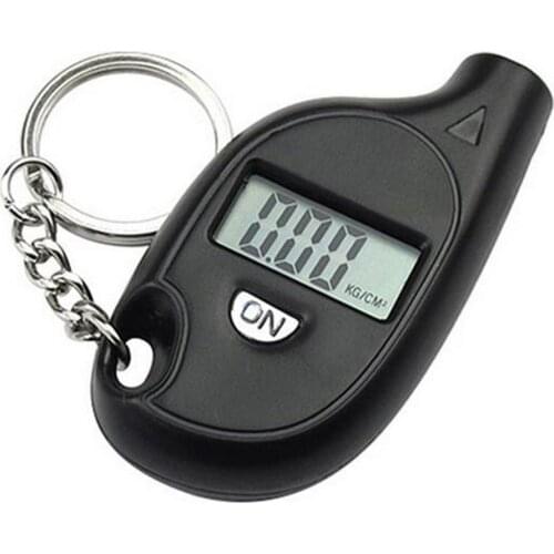 5-100 PSI Portable Keychain Digital Car Tire Pressure Tester Mini LCD Digital Motorcycle Auto Tyre Air Meter Gauge