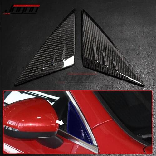 Real Carbon Fiber Side Front Window Triangle Panel Trim For Mercedes Benz CLA Class C118 CLA180 CLA200 2020 2021 Car Accessorie
