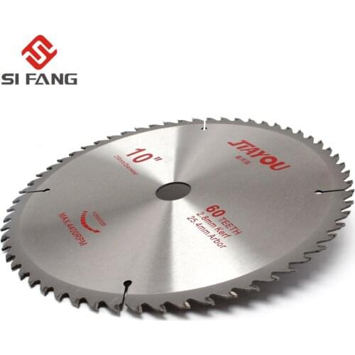 SI FANG 60 Teeth 10Inch Carbide Alloy High Quality Circular 【Saw Blade】Rotary Tool Used For Cutting Wood and Aluminum Metal