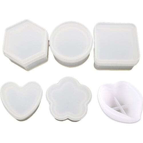 Silicone Mould Nordic Geometry Style Mould DIY Tools Storage Box Mold for Car Decoration #AW