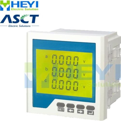 Three phase digital voltage meter AC voltage meter LCD RH-3AV