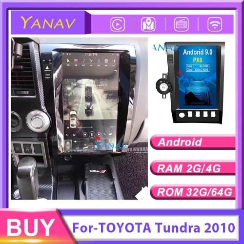 13.6 inch car GPS navigation video player For-TOYOTA Tundra 2010 car multimedia player Vertical screen Radio Player car Stereo