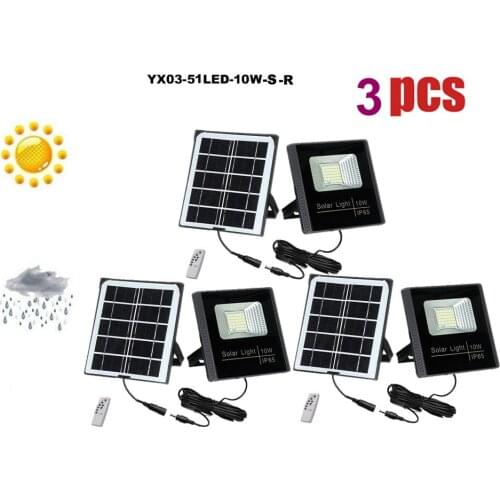 3pcs 51leds Solar Light Wall Lamp For Outdoor Yard Garden Lamps smart on at night Lights Waterproof Security Yard Lighting seper