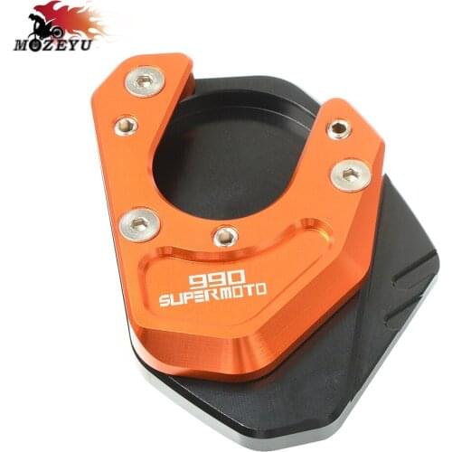 990 Supermoto R 2009 2010 2011 2013 Motorcycle Side Stand Enlarge Kickstand Extension Plate Pad Support-Extension Pads Parts