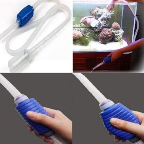 Aquarium Fish Tank Vacuum Water Exchange Gravel Cleaning Tool Suction Aquarium Accessories Siphon Pump Filter Tube