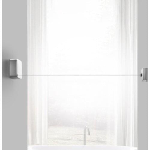 Balcony Invisible Shrinkage Clothesline Free Punch Hanger Wire Rope Clothes Rack K0AB