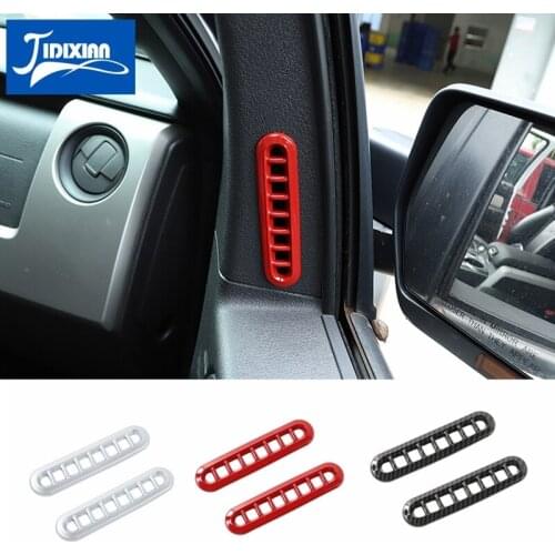 MOPAI Interior Mouldings Car Door Vent Outlet Decoration Cover Sticker for Ford F150 Raptor 2009-2014 Car Accessories