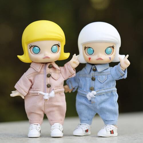 Baby Clothes Siamese overalls 1/12 BJD Doll Clothes for ob11,molly, gsc,1/12 BJD,body9 doll accessories boys girls toys