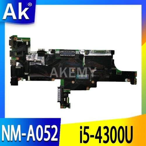 For Lenovo THINKPAD T440S NM-A052 04X3901 04X3902 04X3903 04X3905 04X3906 Laptop Motherboard with i5-4300U UMA 100% tested work