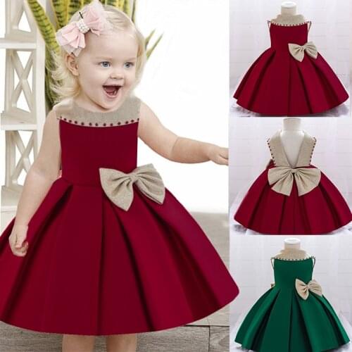 Baby Girl Infant Princess Dress Lace Foral Baby Girl Party Dress Toddler Baptism Custumes Kids Dress for First 1 Year Birthday