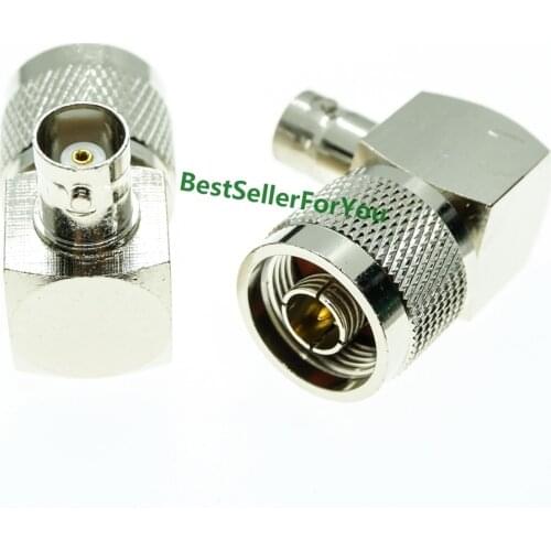 N-BNC Adapter BNC Female to N type Male Right Angle RF Coax Adapter Connector