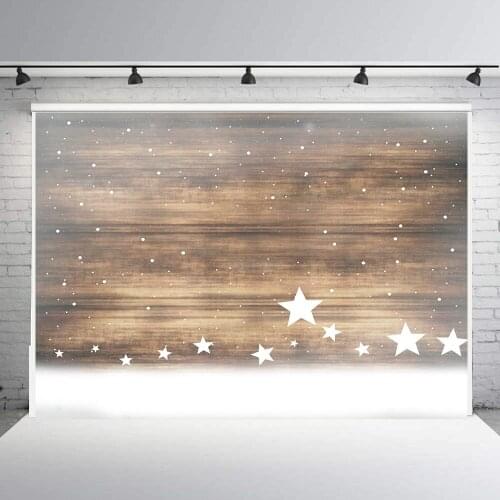 BEIPOTO Christmas Wood wall Backdrop for photography snowflake stars photo background child photo studio props picture B-176