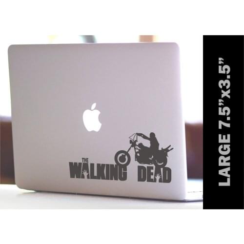 THE WALKING DEAD Daryl on Chopper CUSTOM VINYL DECAL 18.75x8.75cm