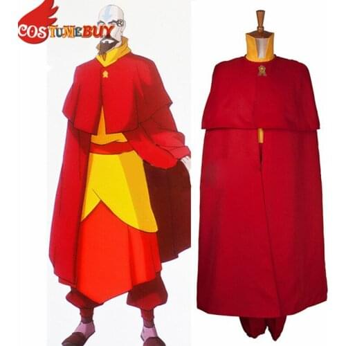 CostumeBuy The Legend of Korra Tenzin Cosplay Costume Adult Halloween Custom Made outfit with red cape Custom Made