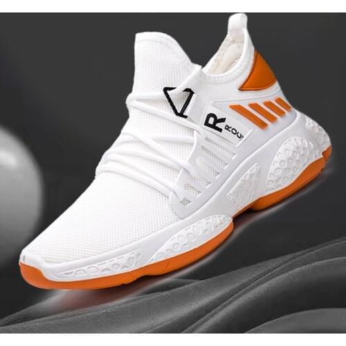 2021 Fashion Men Sneakers Mesh Casual Shoes Lac-up Mens Shoes Lightweight Vulcanize Shoes Walking Sneakers Breathable Zapatillas