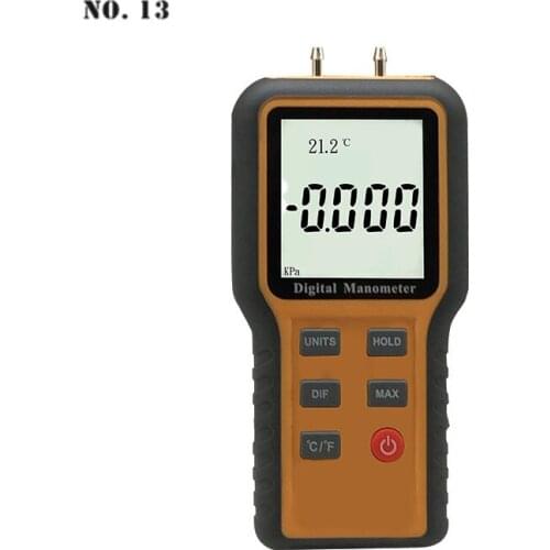 Manometer Gas Pressure Tester Digital Air Pressure Meter Differential Gas Tester Gauge Gas Pressure Tester 12 Unit of Measure