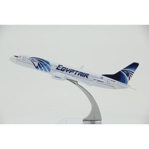 1:400 plane model B737 Egypt aviation aircraft B737 -800 Metal simulation airplane model for kid toys Christmas gift