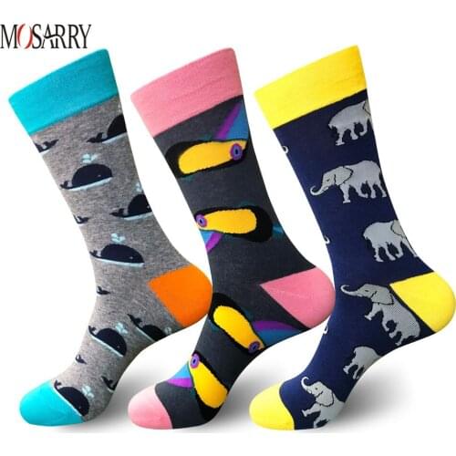 Mosarry Men's Colored Socks