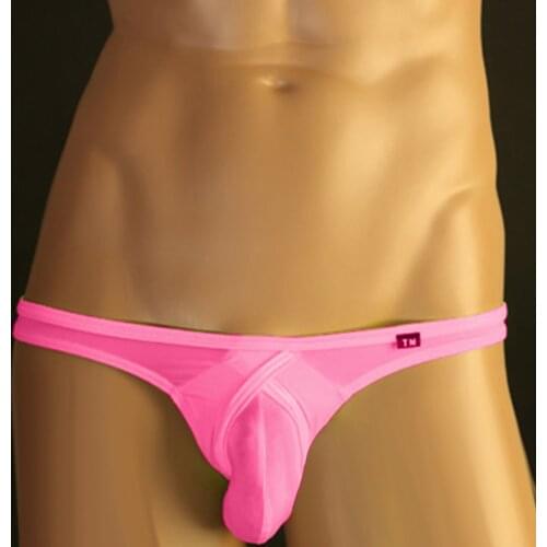 Mens G-String Underwear T-Back Men Thongs Sexy Breathable Briefs Low Wrist Bikini See Through Lingerie Jockstrap Men Panties