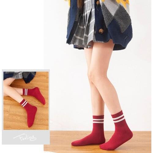 New High Quality Women Girls Casual Striped Candy Colors Cotton Comfortable Harajuku Funny Socks Fashion Female Short Socks
