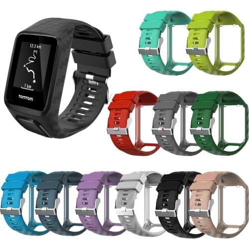 New Sale Replacement Silicone watch Band Strap for TomTom Runner 2 / 3 Spark/3 Sport GPS Watch Watches Accessories Watchbands